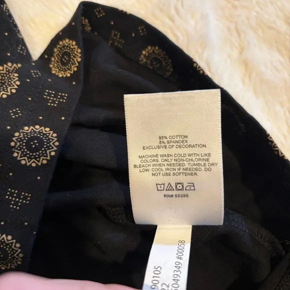 Express Men’s Black Geometric Design Polo - Picture 5 of 5